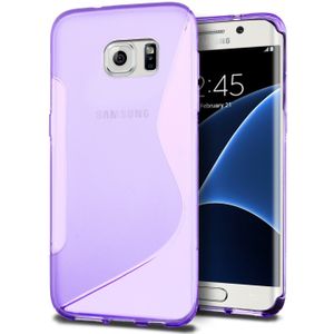 Hoesje Samsung Galaxy S7 Edge TPU case paars
