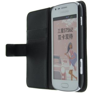 Flip case met stand Samsung Galaxy Trend S7560 zwart