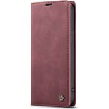 CaseMe book case leer - Apple iPhone 16 Pro - rood