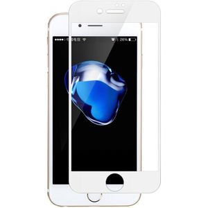 Tempered Glass (volledig scherm) Apple iPhone 8 - wit