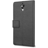 Hoesje OnePlus 3 flip wallet zwart