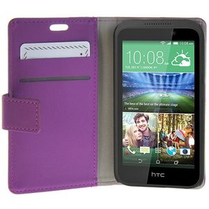 Hoesje HTC Desire 320 flip wallet paars
