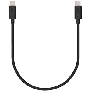 Extra korte (34cm) USB-C naar USB-C kabel