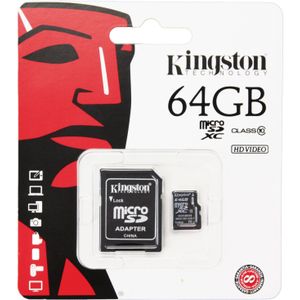 Kingston Micro SDXC Card 64GB C10