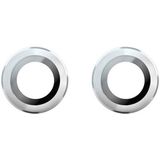 CD Series High End camera lens beschermer (zilver) iPhone 15/iPhone 15 Plus