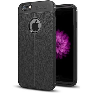 TPU hoesje leer Apple iPhone 6/6S zwart