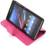 Flip case met stand Sony Xperia Z1 roze