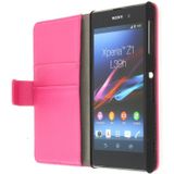 Flip case met stand Sony Xperia Z1 roze