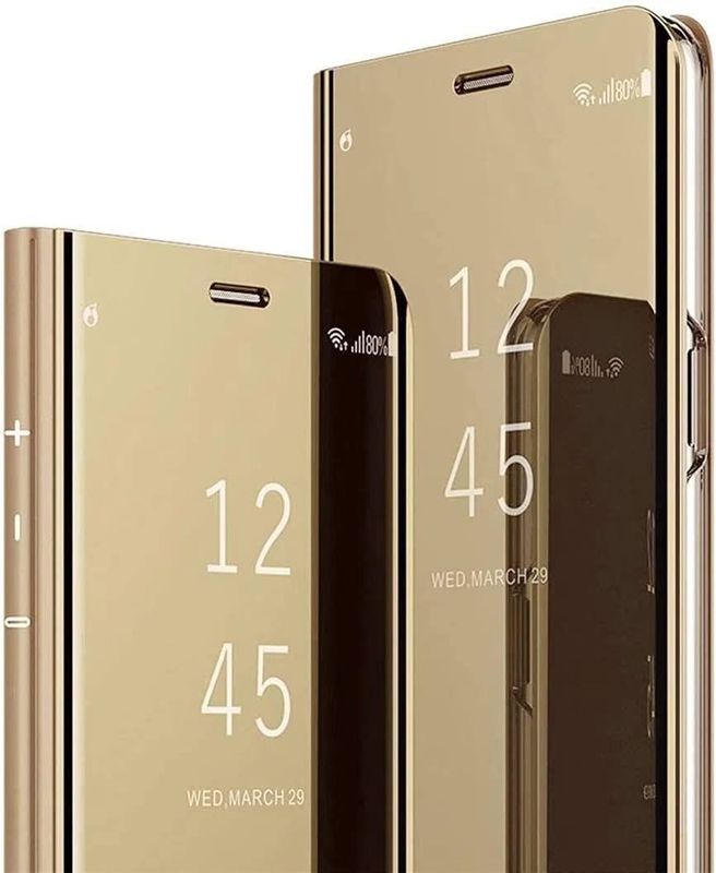 Clear View cover Samsung Galaxy A53 goud