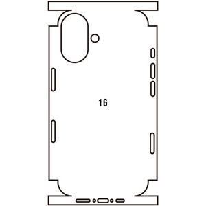 Beschermfolie achterkant Apple iPhone 16
