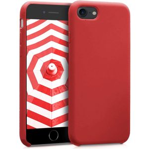 Softcase hoesje Apple iPhone 7/8/SE (2020/2022) mat - rood