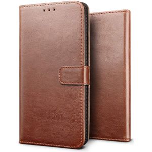 Luxury wallet hoesje Samsung Galaxy A01 bruin