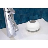 Waterdichte bluetooth badkamer speaker wit