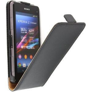 Flip case dual color Sony Xperia Z1 Compact zwart