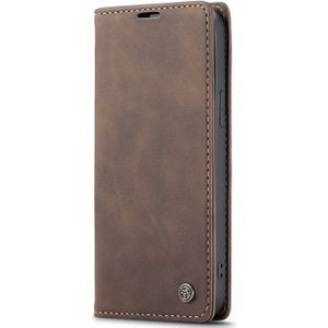 CaseMe book case leer - Apple iPhone 16e - bruin