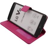 Hoesje LG V10 flip wallet roze