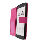 Hoesje LG V10 flip wallet roze