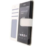 Luxury wallet hoesje Sony Xperia Z5 Compact wit