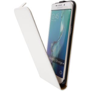Hoesje Samsung Galaxy S6 Edge Plus flip case dual color wit