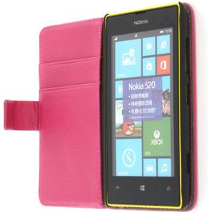 Flip case met stand Nokia Lumia 520 roze