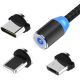 Magnetische laadkabel (2m) 3 in 1 - Micro USB - USB-C - Lightning