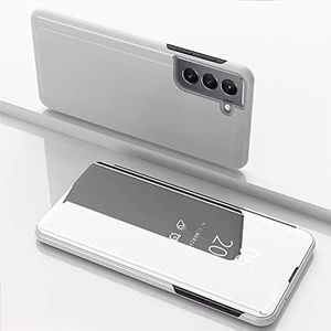 Clear View cover Samsung Galaxy S24 FE grijs/zilver