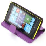 Flip case met stand Nokia Lumia 520 paars