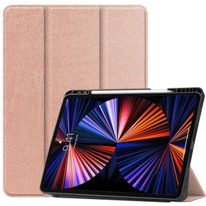 Smart cover met hard case iPad Pro 12.9 (2022/2021/2020/2018) rose goud