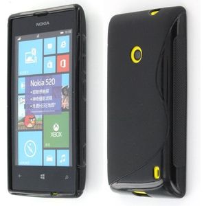 Silicon TPU case Nokia Lumia 520 zwart