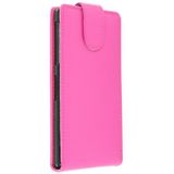 Flip case Sony Xperia Z1 roze