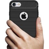 Carbon TPU hoesje Apple iPhone 8 zwart