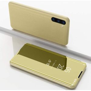 Clear View cover Samsung Galaxy Note 10+ goud