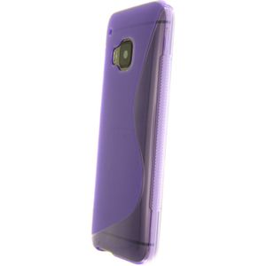 Hoesje HTC One M9 TPU case paars