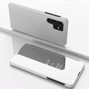 Clear View cover Samsung Galaxy S23 Ultra grijs/zilver