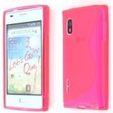 Silicon TPU case LG Optimus L5 E610 roze