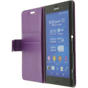 M-Supply Flip case met stand Sony Xperia Z3 paars