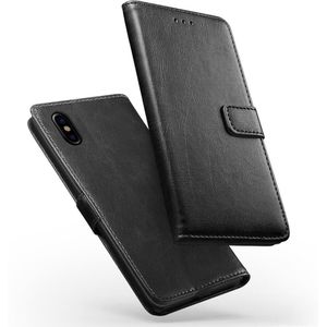 Luxury wallet hoesje Apple iPhone X/XS zwart