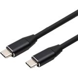 100W 10Gbps 4K 60Hz USB-C (Male) naar USB-C (Male) Audio Video kabel zwart