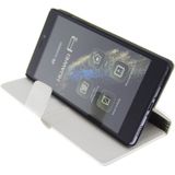 Hoesje Huawei P8 flip wallet wit