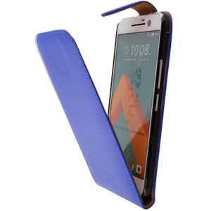 Hoesje HTC 10 flip case blauw