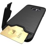 TPU card case Samsung Galaxy S7 Edge zwart