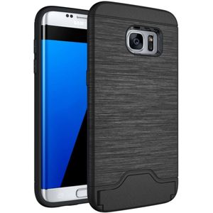TPU card case Samsung Galaxy S7 Edge zwart