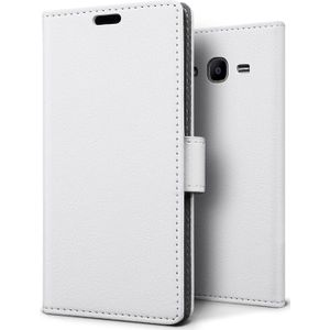 Hoesje Samsung Galaxy J2 2016 flip wallet wit