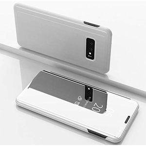 Clear View cover Samsung Galaxy S10 zilver/grijs