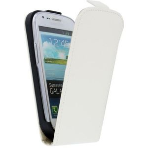 Flip case dual color Samsung Galaxy S3 Mini i8190 wit