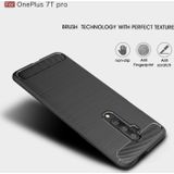Carbon TPU hoesje OnePlus 7T Pro zwart