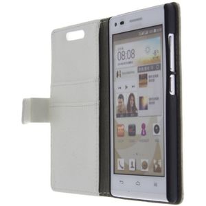 M-Supply Flip case met stand Huawei Ascend G6 wit