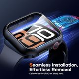 Apple Watch Series 10 - 42mm screenprotector en cover voor de behuizing - zwart