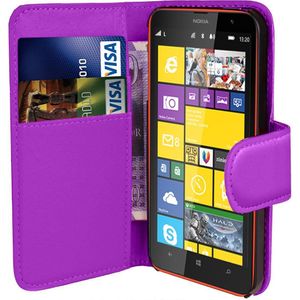 Hoesje Microsoft Lumia 532 flip wallet paars