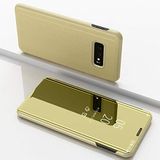 Clear View cover Samsung Galaxy S10+ goud